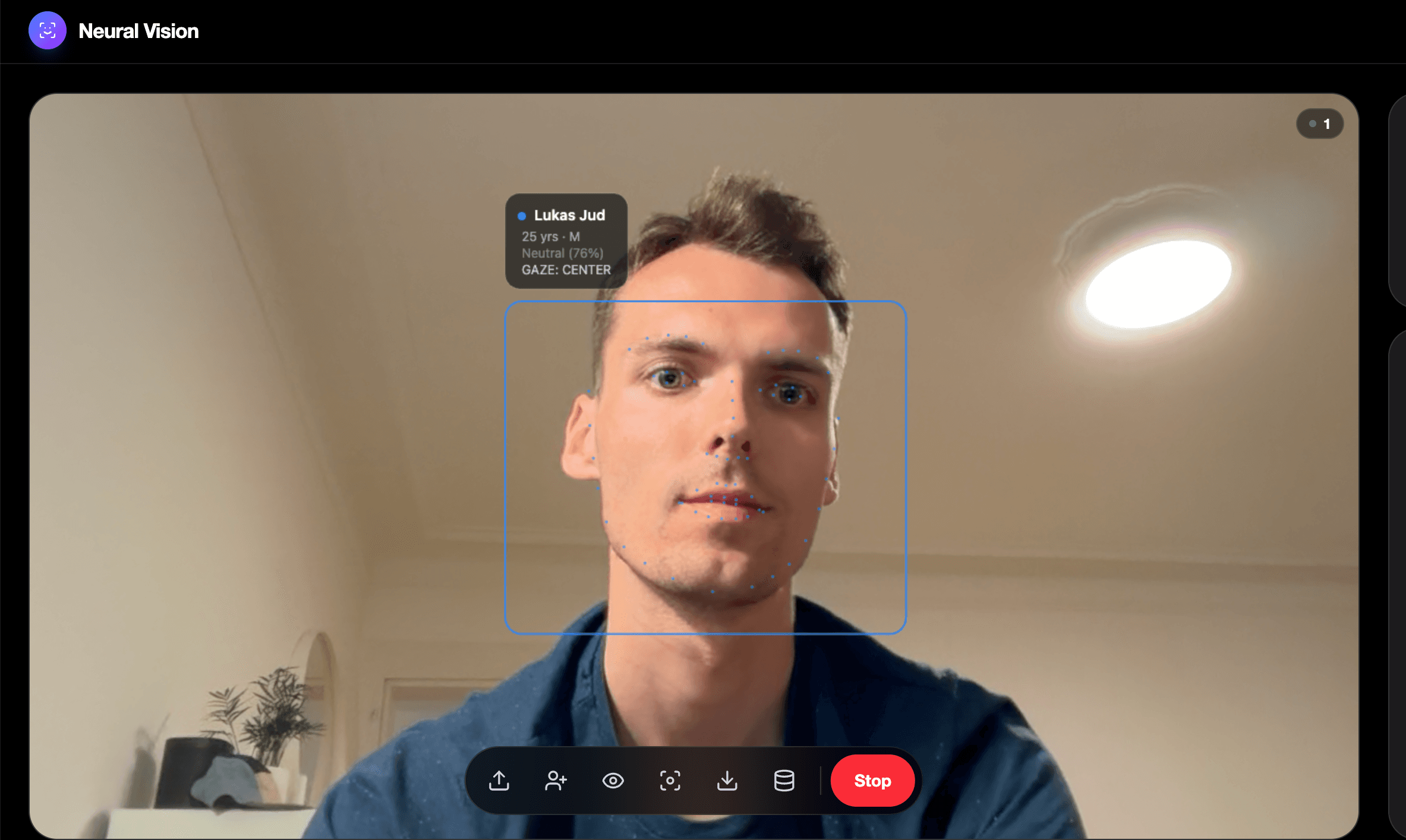 Facetracking "Neural Vision"